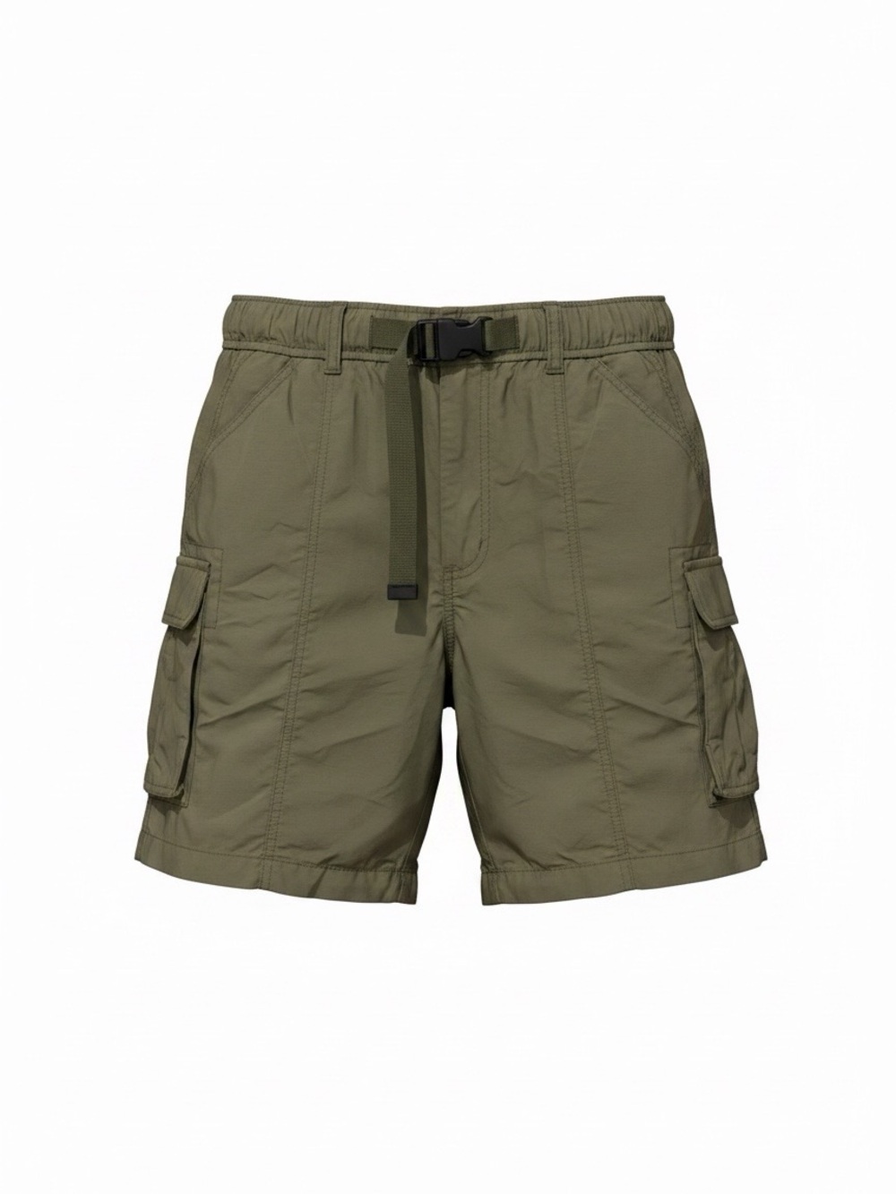 Uniqlo Nylon Utility Geared Shorts. Olive